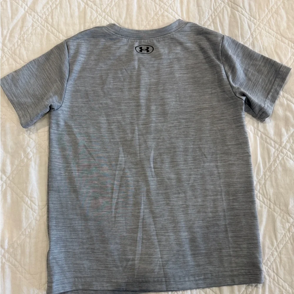 Under Armour Kids Heather Gray Short Sleeve Tee